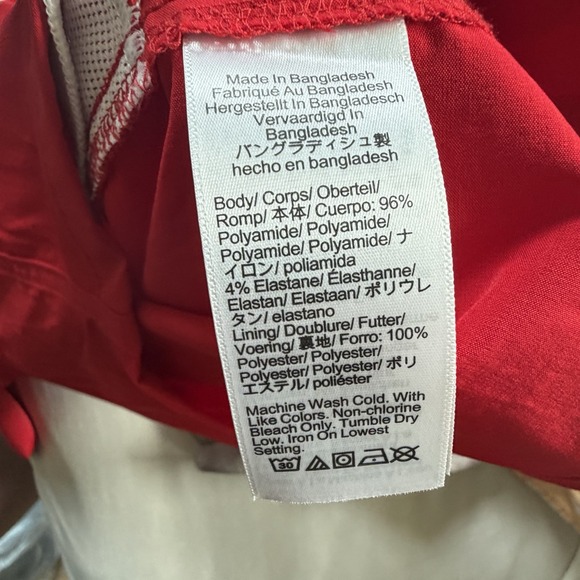 J.Crew Men's Swim Trunks Medium Red NWOT Preppy Beach Cruise Swimsuit - Picture 8 of 9